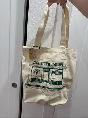 Starbucks - Pike Place Store - Seattle - Canvas Tote Bag - New w Tags